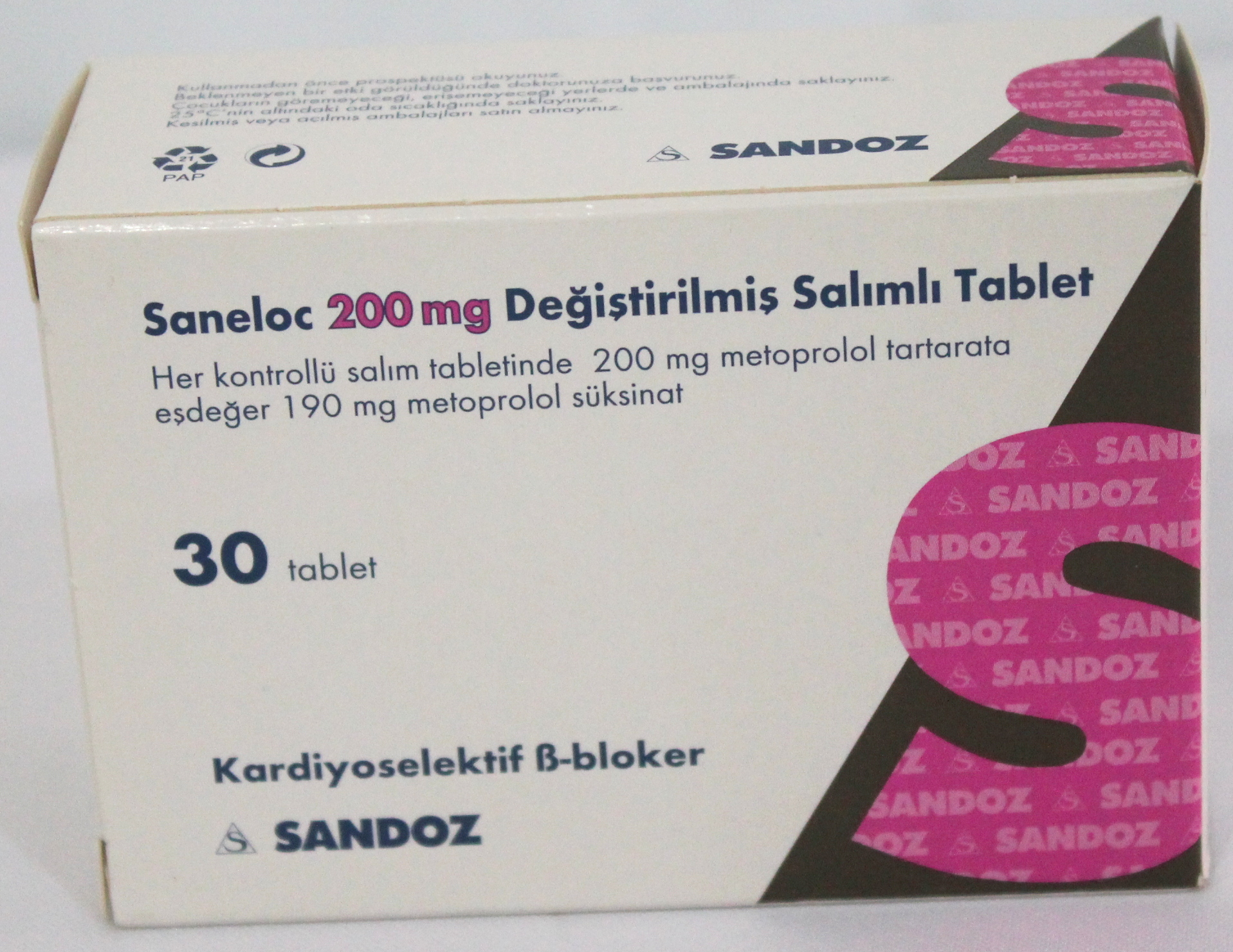 Saneloc (metoprolol Succinate) 200mg