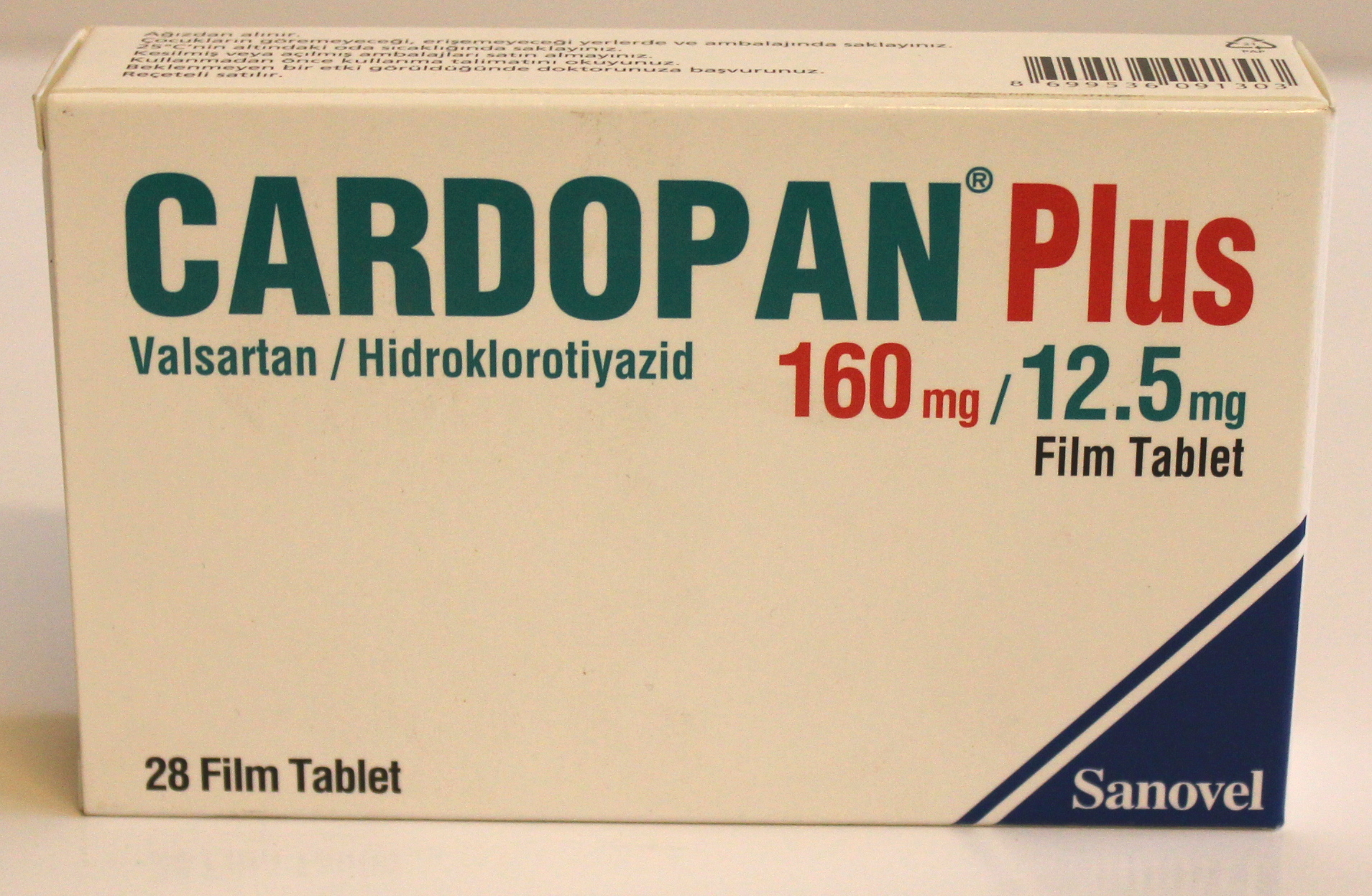 Cardopan Plus (valsartan/hctz) 160mg/12.5mg