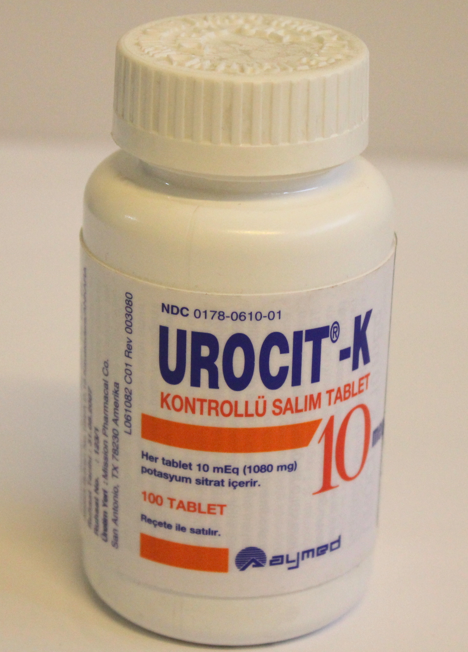 Urocit-K 10mEq(1080mg)