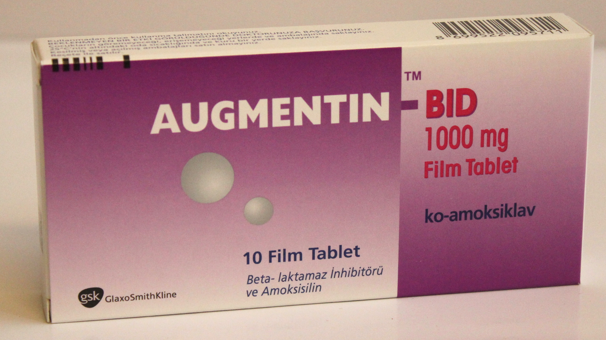 Augmentin - BID 875mg/125mg