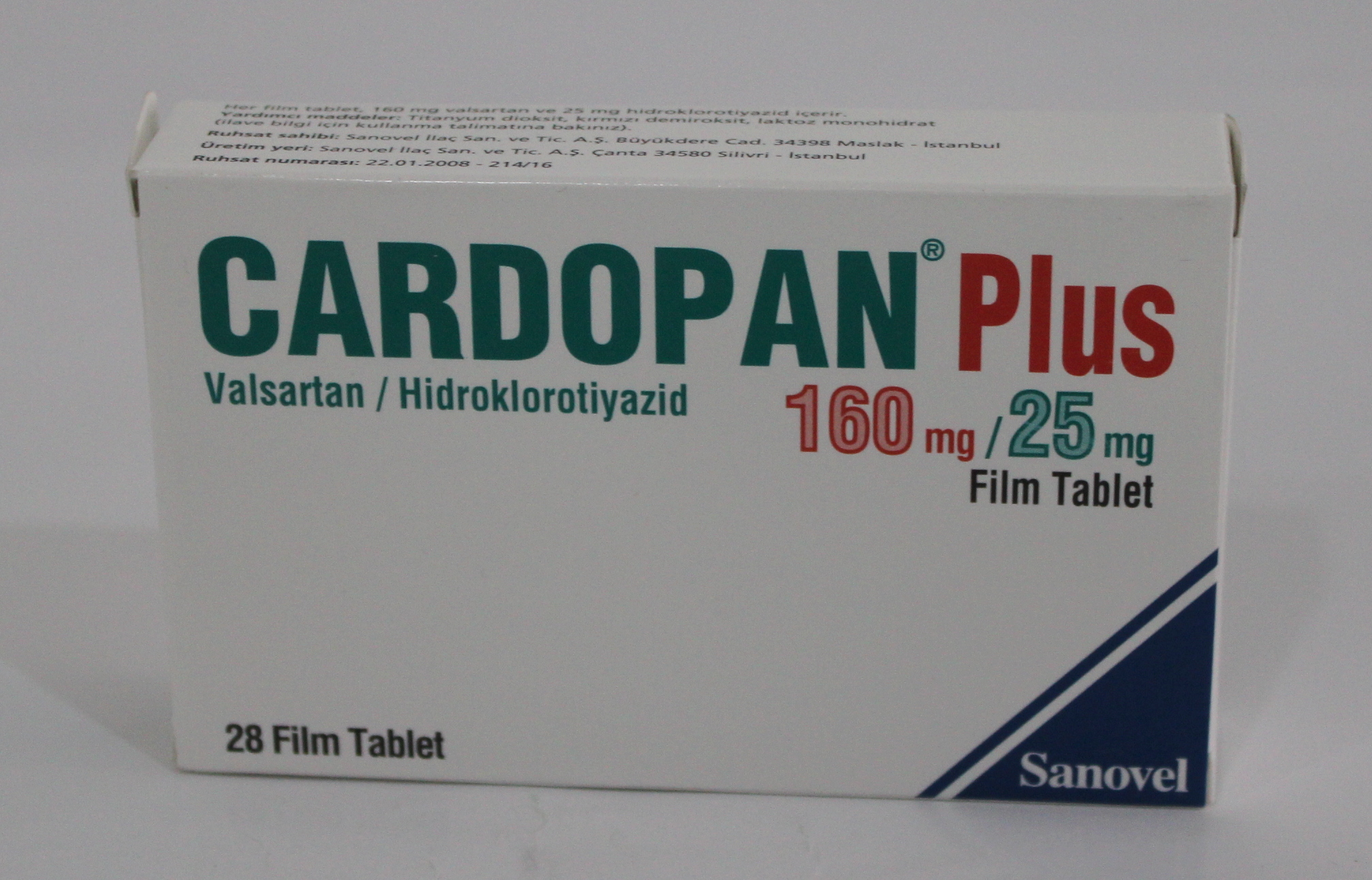 Cardopan Plus (valsartan/hctz) 160mg/25mg