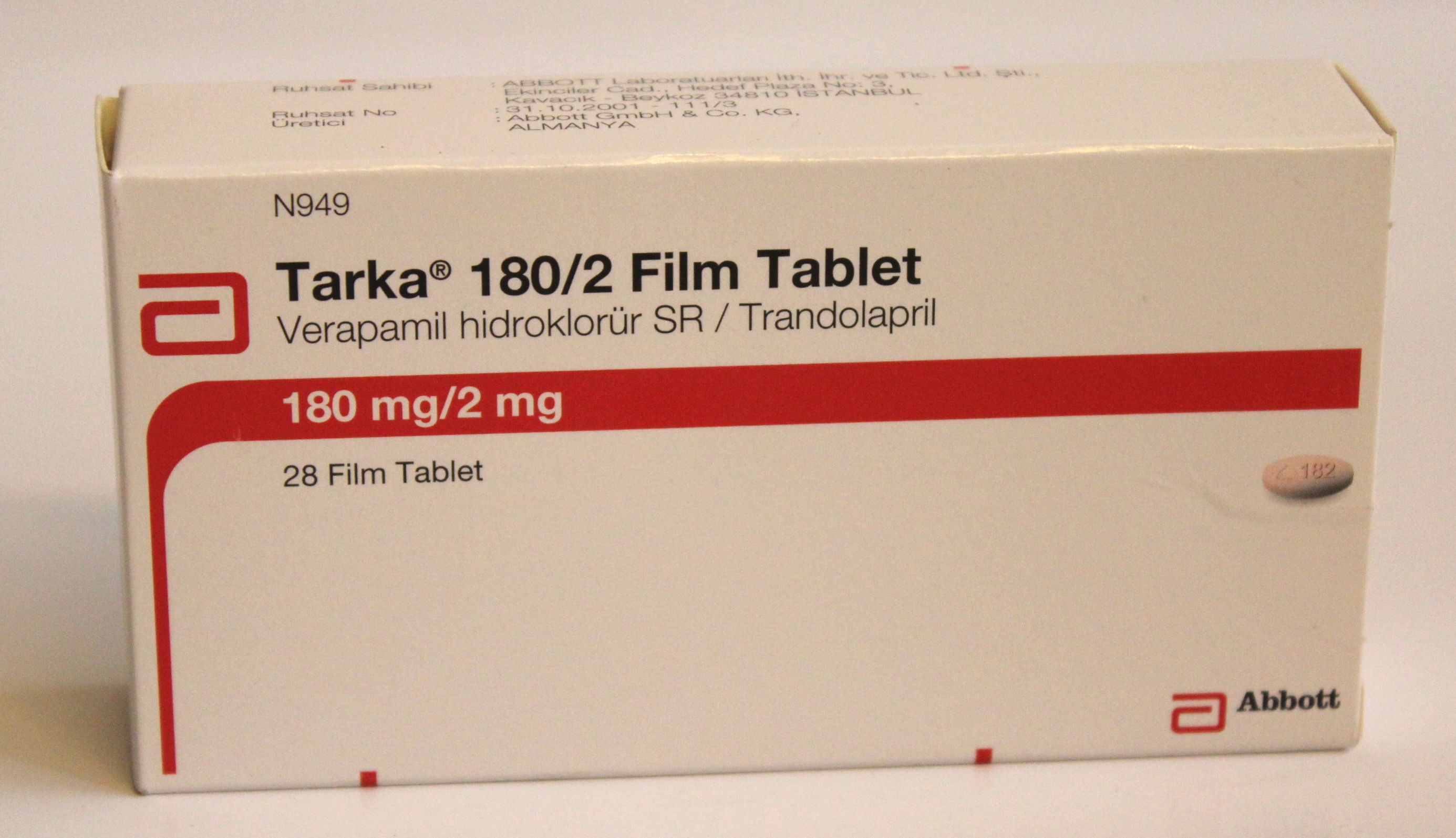 Tarka 180mg/2mg