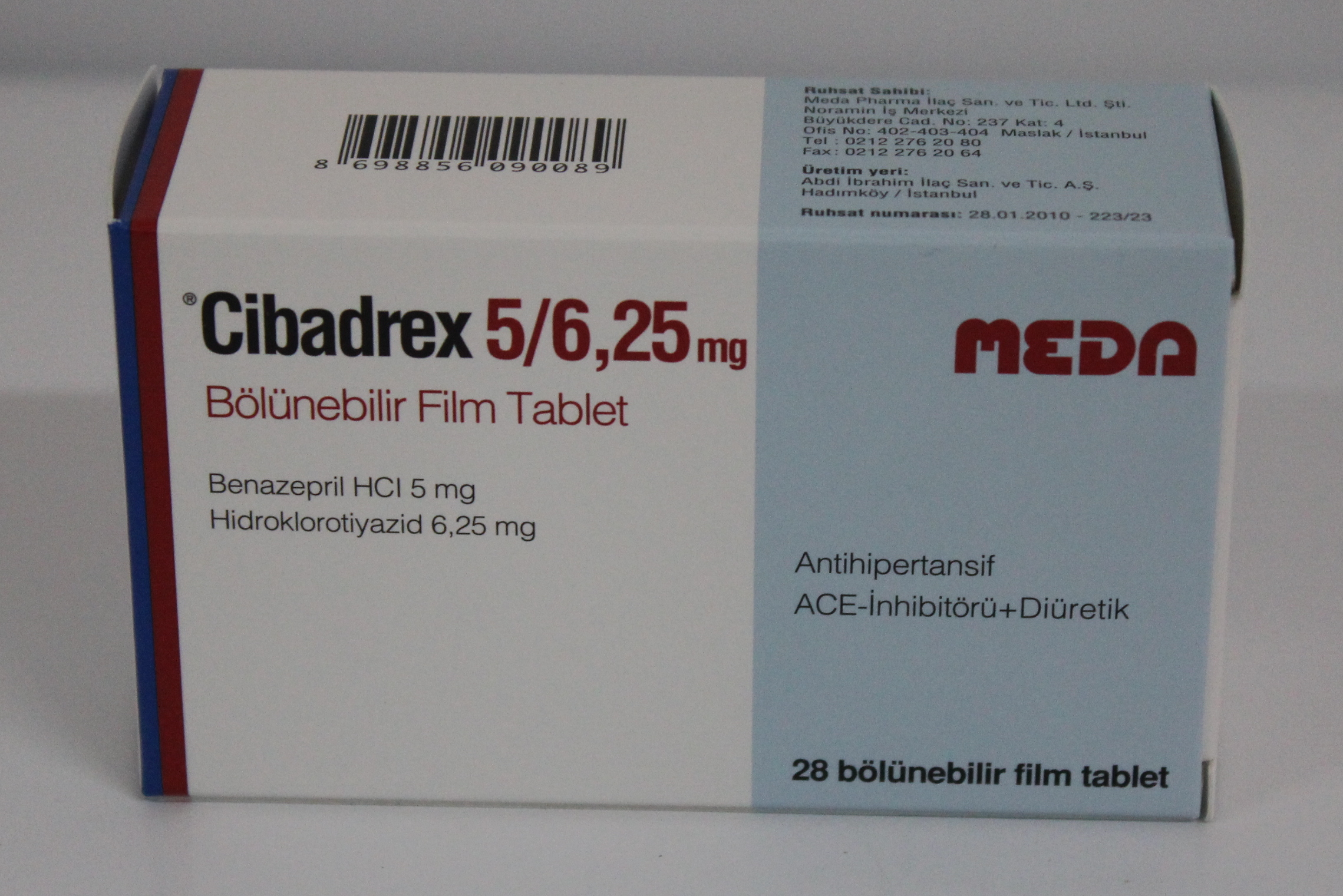 Cibadrex 5mg/6.25mg