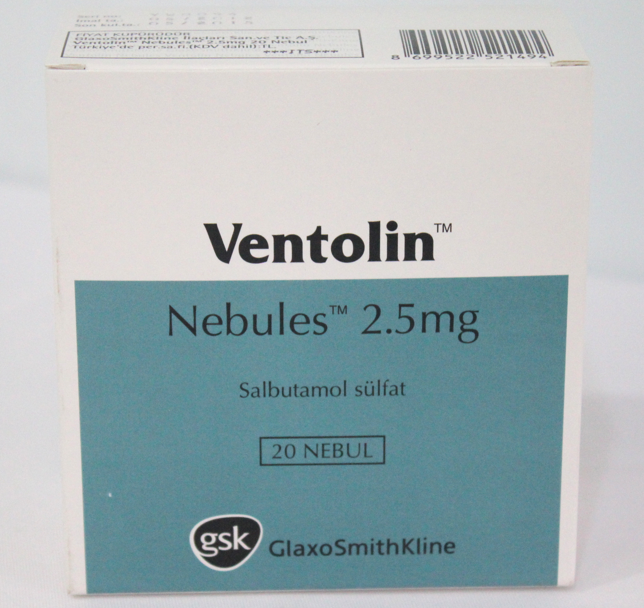 Ventolin Nebules 2.5mg/2.5ml