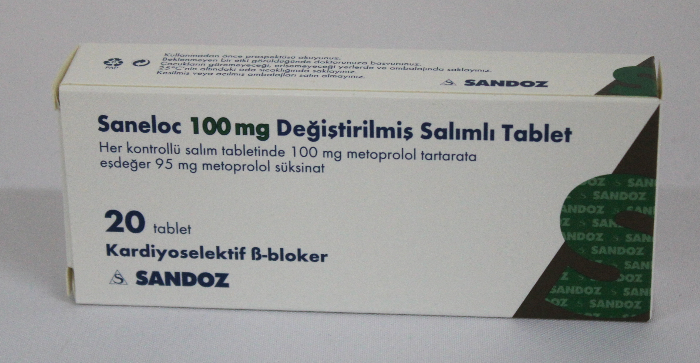 Saneloc (metoprolol Succinate) 100mg