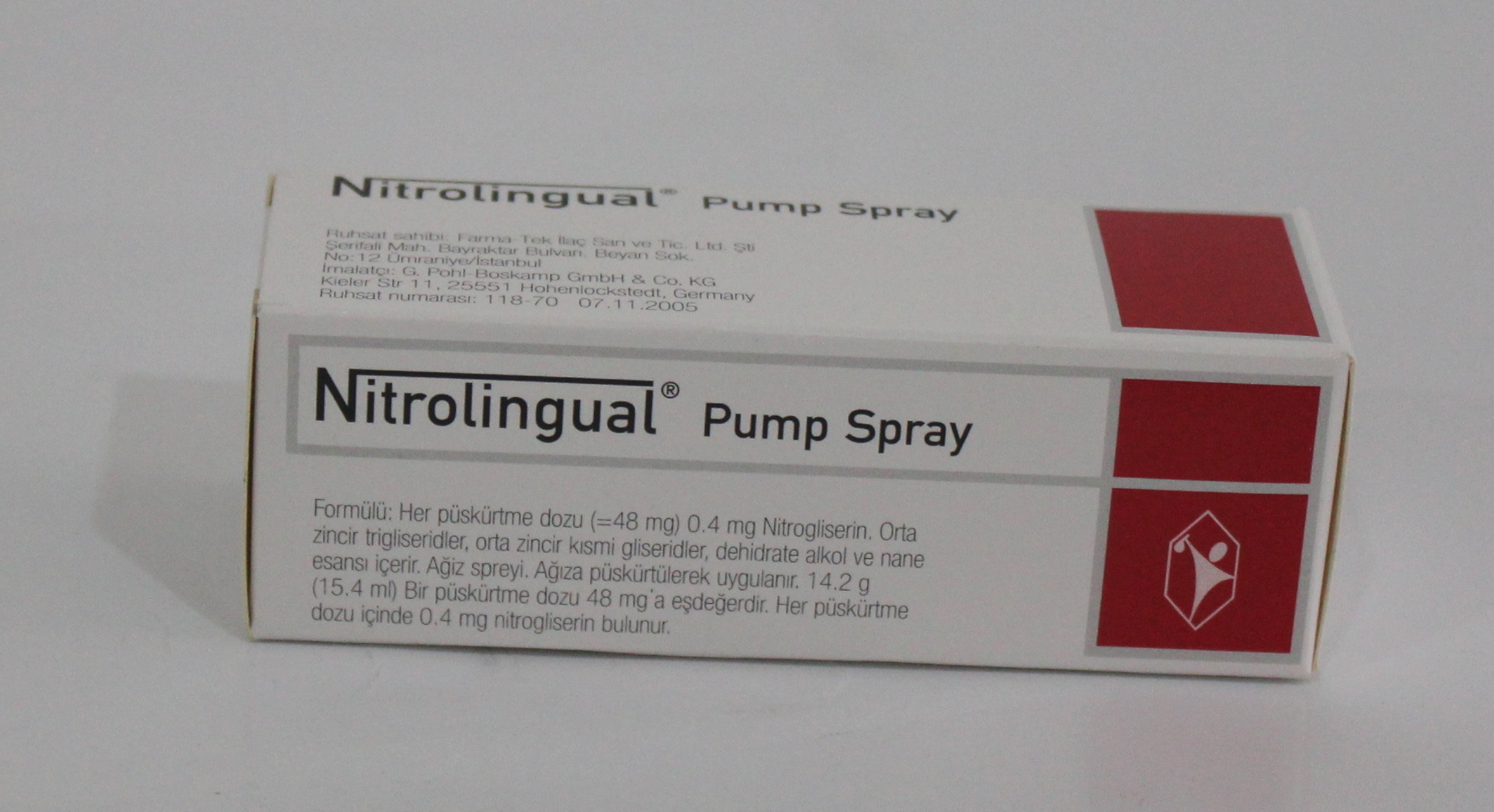 Nitrolingual Pump Spray 0.4mg/pump
